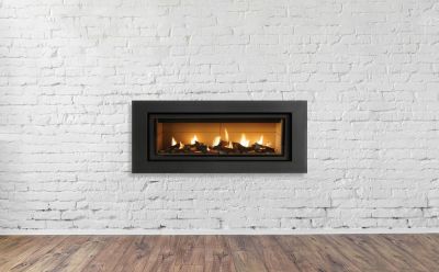 Fireplace in a Brick Wall